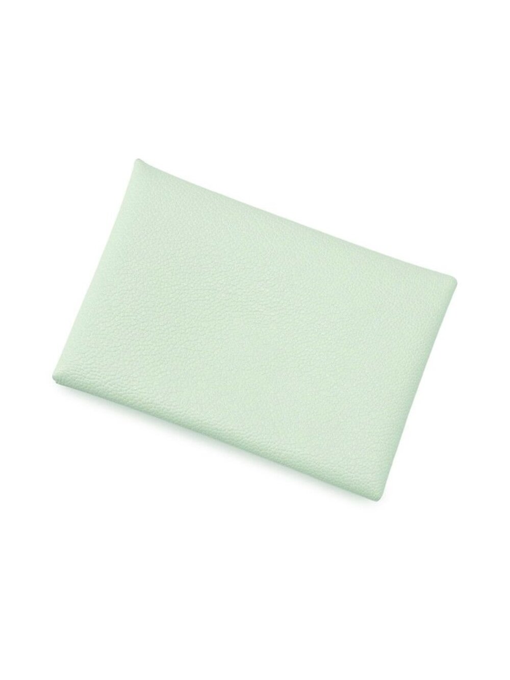 Hermes Coin Purse Calvi Duo Verso Vert Fizz Mint Silver Chevre Mysore